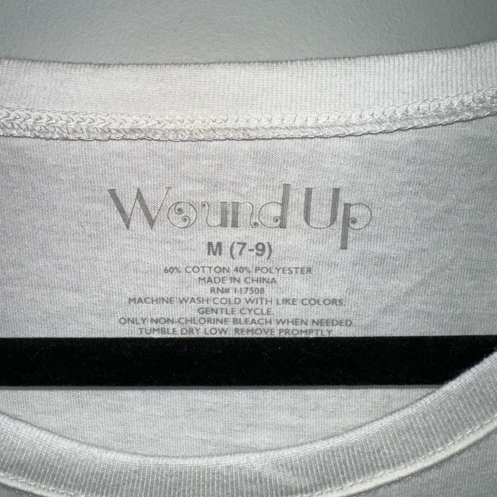 Wound Up T-Shirt Size Medium White Graphic Tee California Death Valley New - Picture 8 of 10